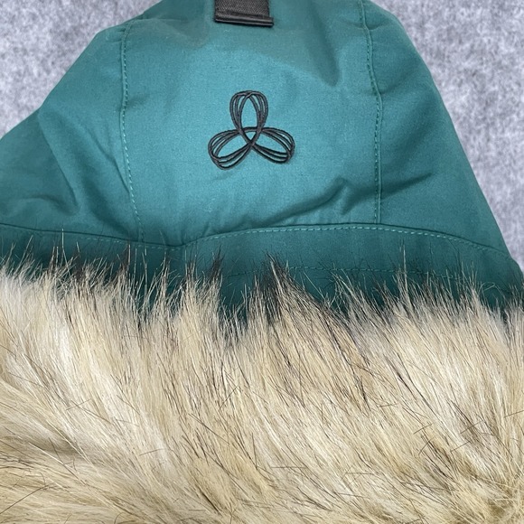 Aritzia TNA Womens Cozy Goose Down Powder Parka Coat Size M Hood Faux Fur Trim - Picture 5 of 12